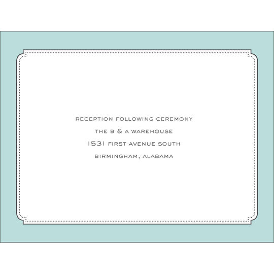 Elegant Affair Reception Cards